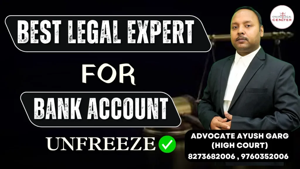 Best Legal Expert For Bank account Unfreeze