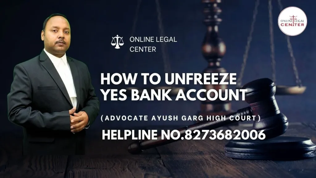 How To Unfreeze Yes Bank Account