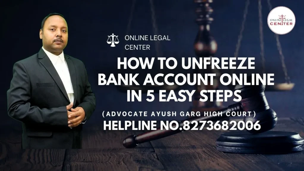 how to unfreeze bank account online